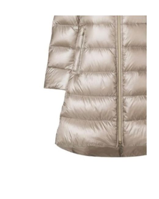 Herno Gray Cleofe Padded Zipped Coat