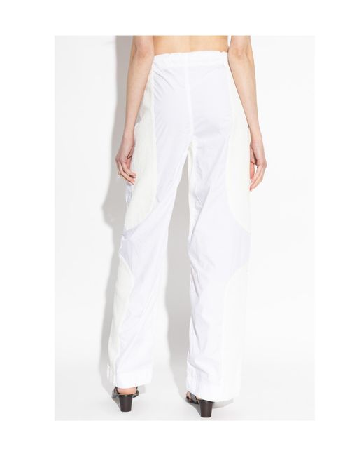 Tory Burch White Straight Leg Pants