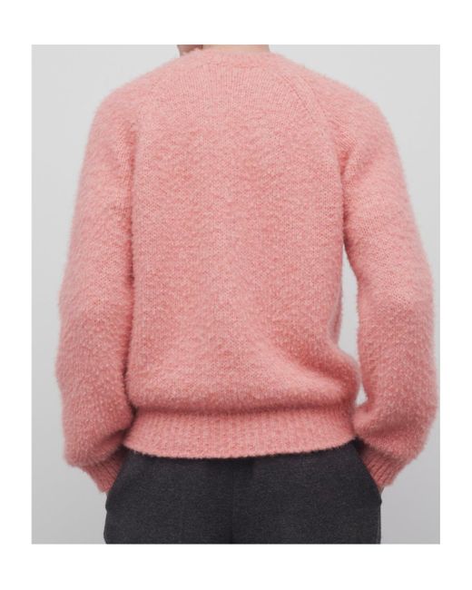 The Row Pink Bruno Long-Sleeved Crewneck Jumper for men