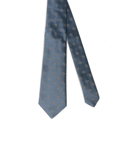 Mulberry Blue Pointed Tie for men