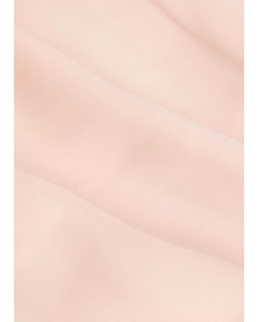 FRAME Pink The Balloon Silk Blouse