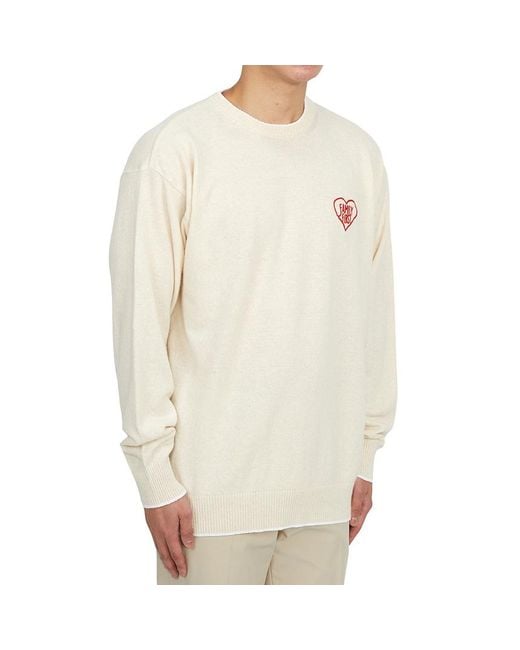 FAMILY FIRST White Embroidered-Logo Crew-Neck Jumper for men