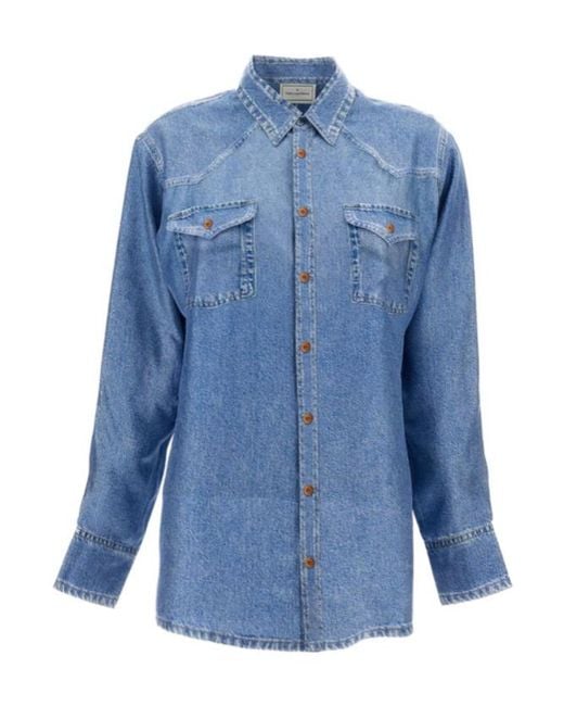 Pierre Louis Mascia Blue Denim Shirt