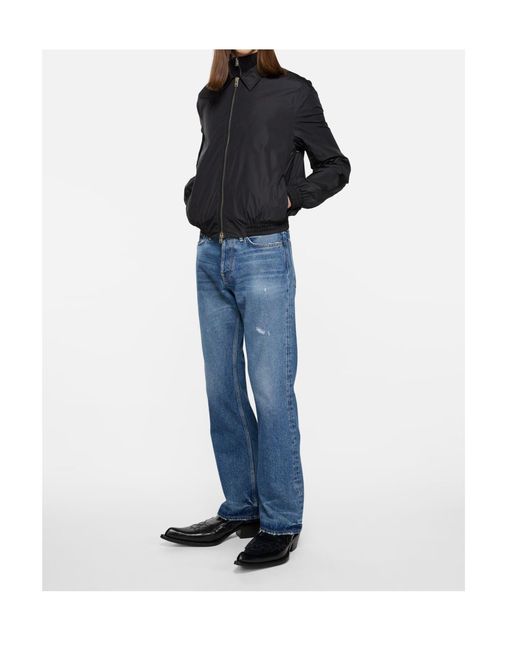 Acne Black Lightweight Logo Jacket for men