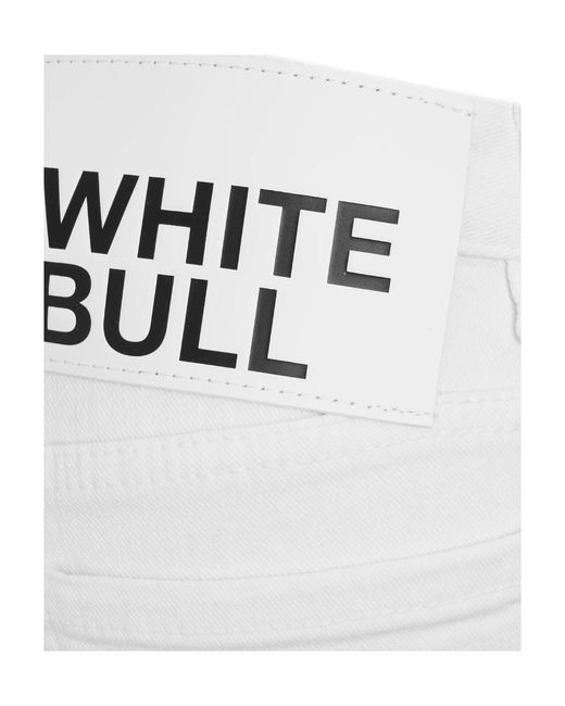 DSquared² White Low-Rise Stretched Jeans