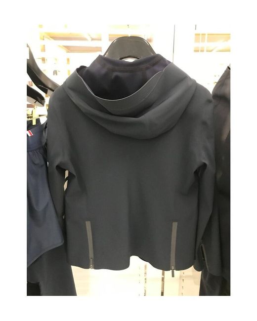 Thom Browne Blue 4-Bar Tech Compression Zip-Up Jacket