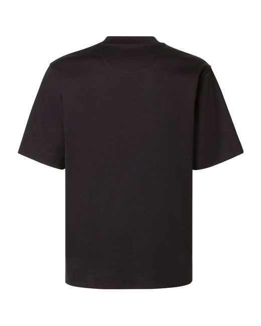 Fendi Black Ff Motif Crewneck T-Shirt for men