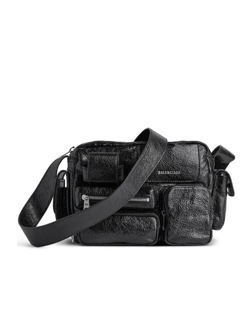 Balenciaga White Superbusy Camera Bag for men