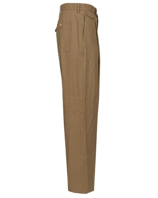 Paul Smith Natural Casual Pants With Belt Loops for men