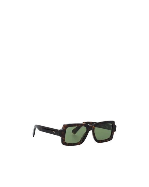 Retrosuperfuture Green Square Frame Sunglasses for men