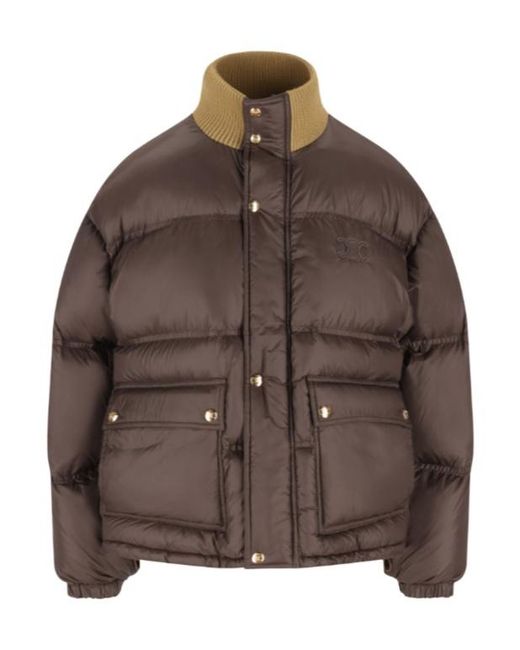Céline Brown Puffer Jacket
