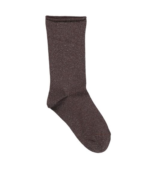 Brunello Cucinelli Brown Metallictoned Long Socks