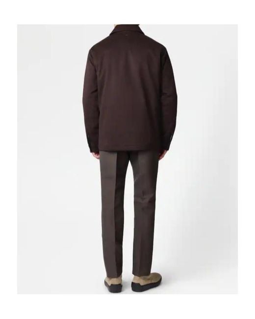 Tod's Brown Drap Shirt Jacket for men