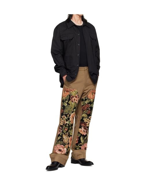 Simone Rocha Black Military Shirt for men