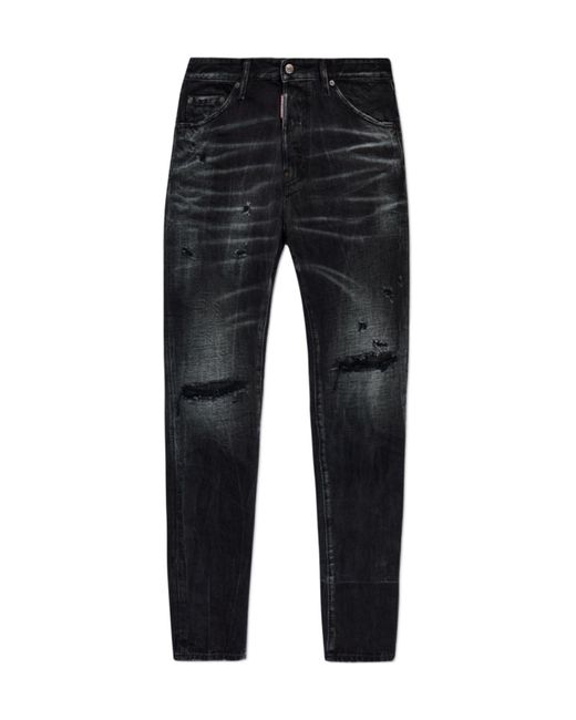 DSquared² Black Slim Fit Jeans for men