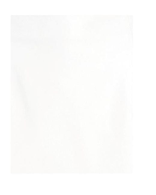 Marni White A-Line Leather Skirt