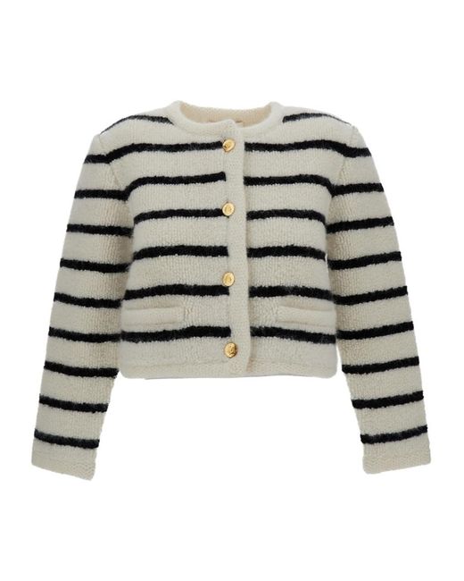 Céline Multicolor Marinière Cardigan Jacket