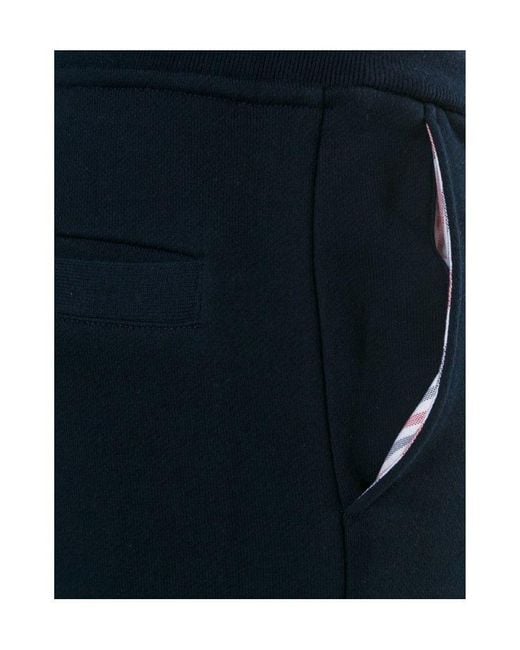 Thom Browne Blue Bar Striped Sweatpants for men