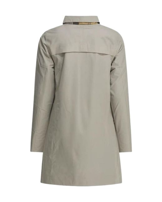 Barbour Gray Babbity Reversible Showerproof Jacket