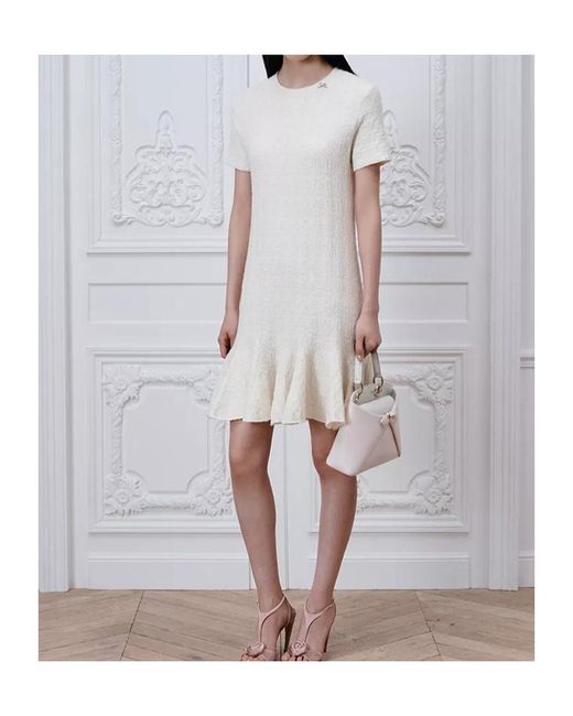 Dior White Godet Dress