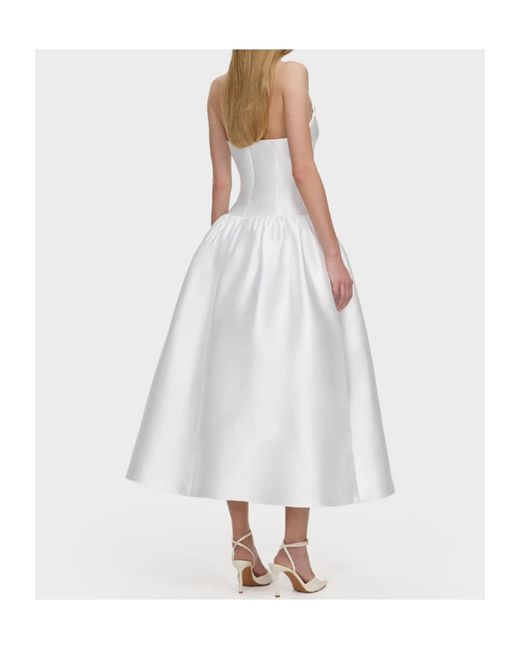 Self-Portrait White Sleeveless Dress
