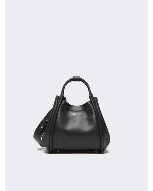 Max Mara Black Extra-Small Leather Marine Bag