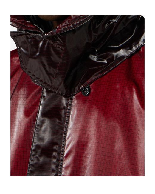 Stone Island Red Logo Patch Hooded Parka for men