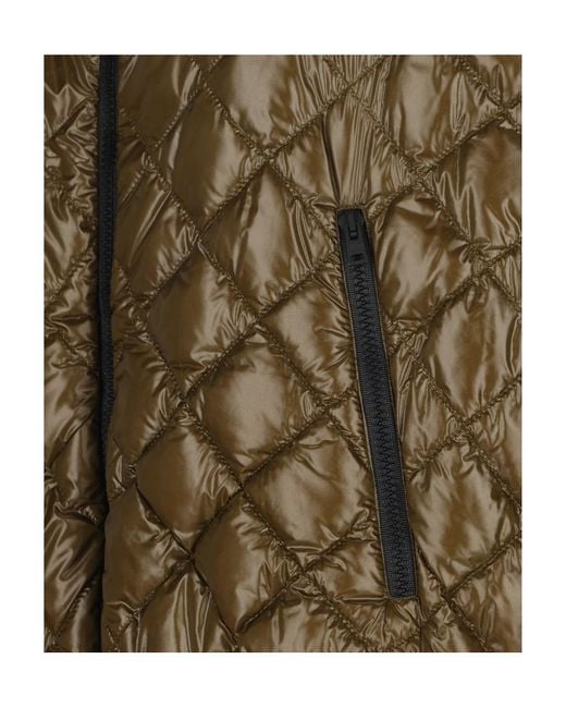 Herno Green Quilted Sleeveless Hooded Coat