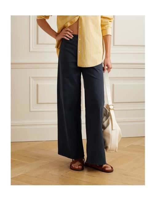Nili Lotan Blue Casual Pants With Belt Loops