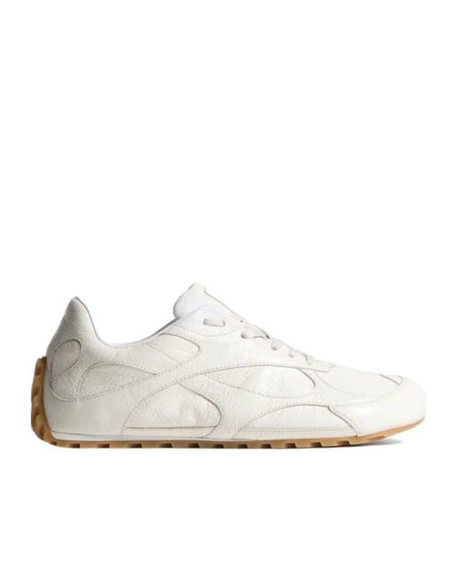 Bottega Veneta White Exprezzo Low Top Sneakers for men