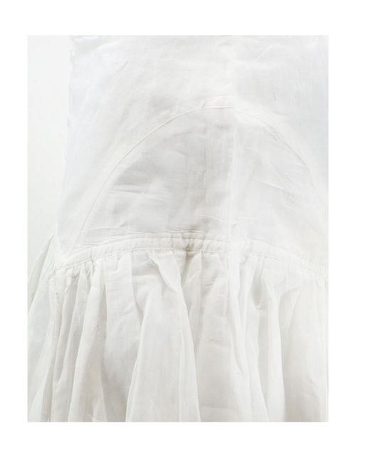 Isabel Marant White Zippered Skirt