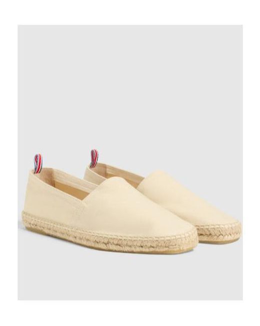 Castaner Natural Castañer Pablo Square Toe Flat Espadrilles for men