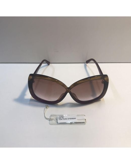 Tom Ford Pink Logo Full-Frame Sunglasses