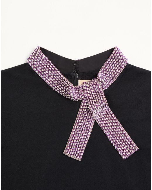 Valentino Black Short-Sleeved Knitwear