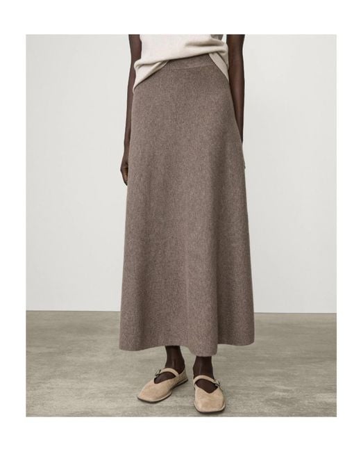 Lisa Yang Brown Flared Skirt