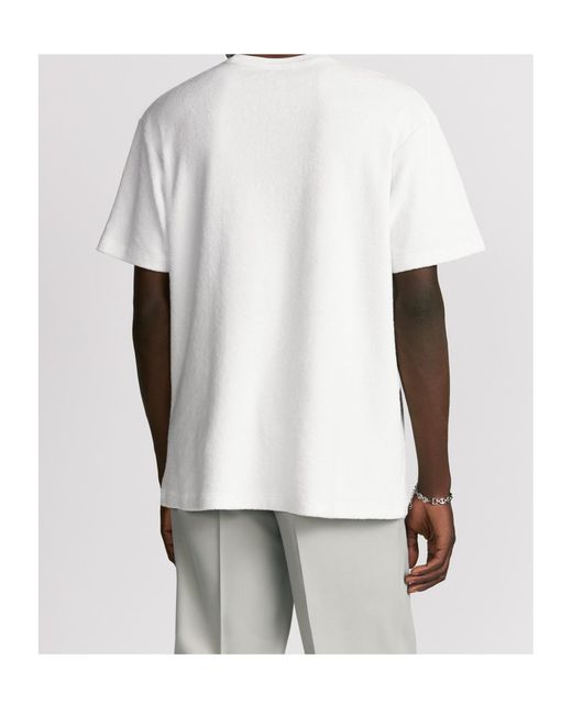 Dior White Homme Crewneck Short-Sleeved T-Shirt for men