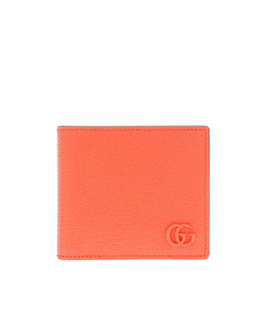 Gucci Orange Bright And Eye-Catching Wallet for men