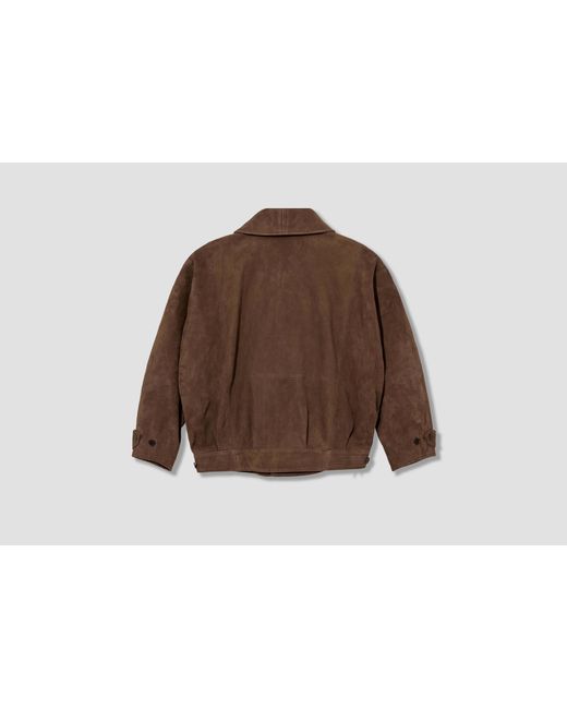 Auralee Brown Button-Front Jacket for men