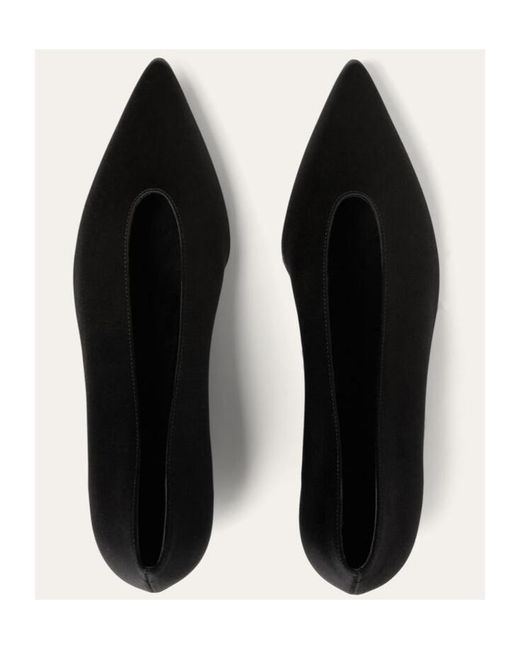 Loro Piana Black Viola Wedges High Heels