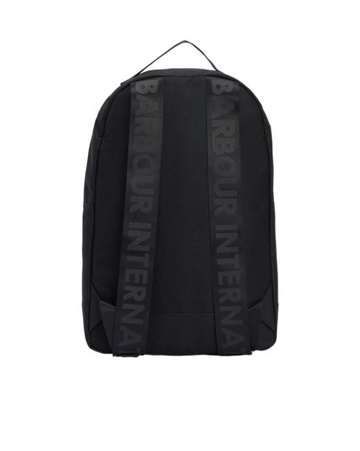 Barbour Black Knockhill Essential Backpack for men