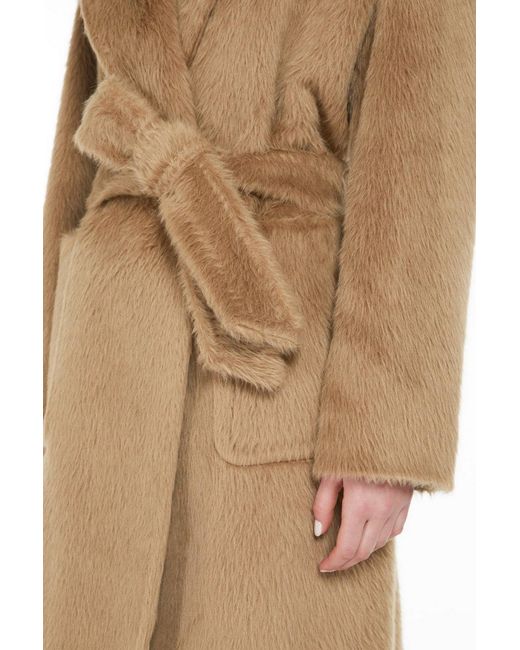 Max Mara Natural Studio Ottanta Belted Long-Sleeved Coat