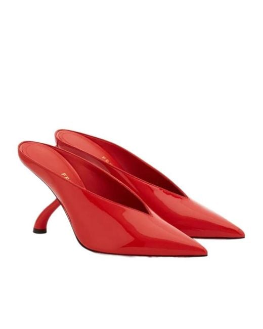 Ferragamo Red Pointed-Toe High Heels