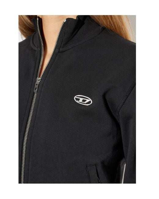 DIESEL Black Flacin Zip-Up Sweatshirt