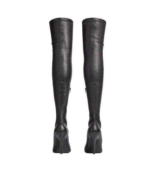 Balenciaga Black Over-Knee Boots