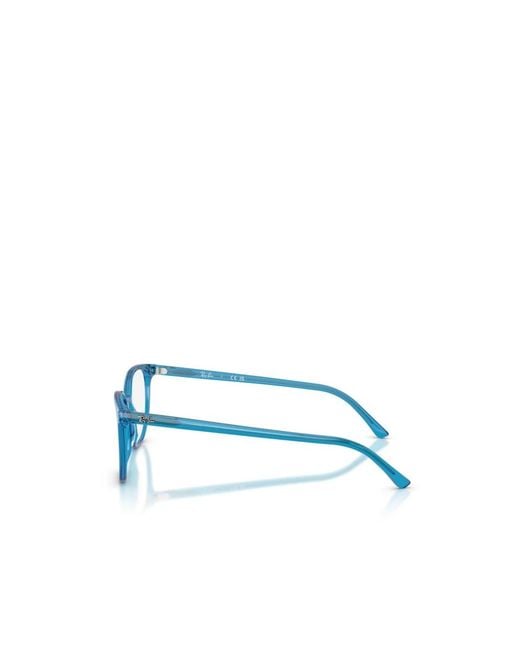 Ray-Ban Blue Geometric Frame Plain Mirror for men