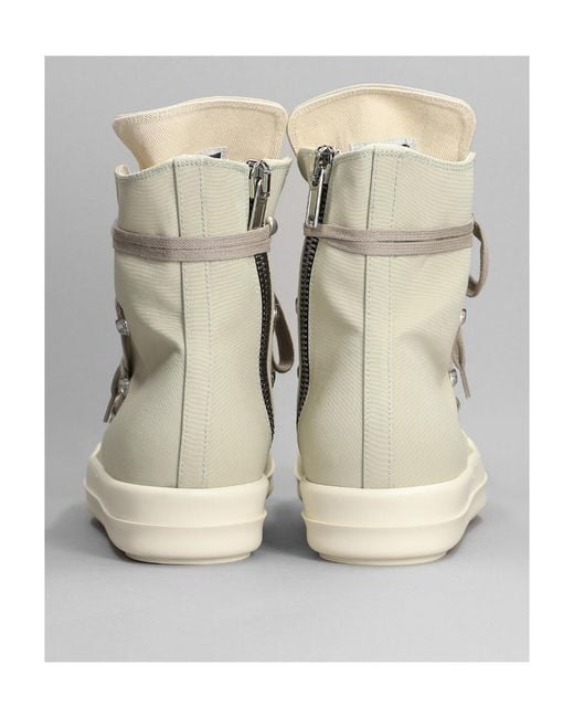 Rick Owens Natural Hexa High-Top Sneakers for men