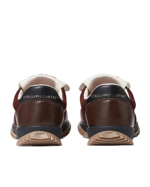 Stella McCartney Brown S-Wave Sport Mesh Panelled Sneakers