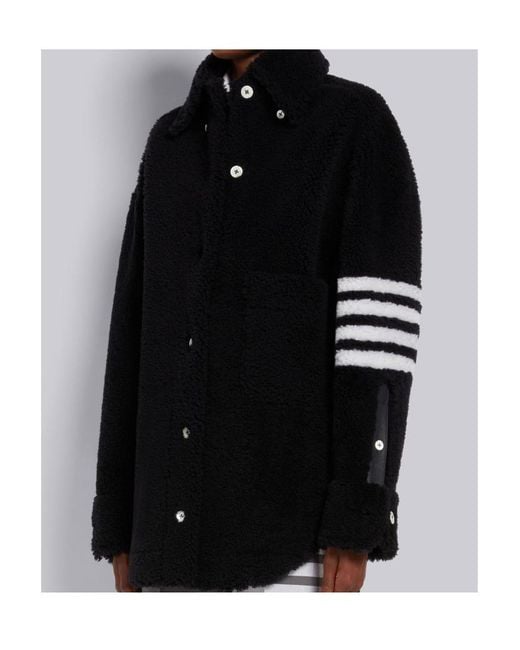 Thom Browne Black Shirt Casual Jacket