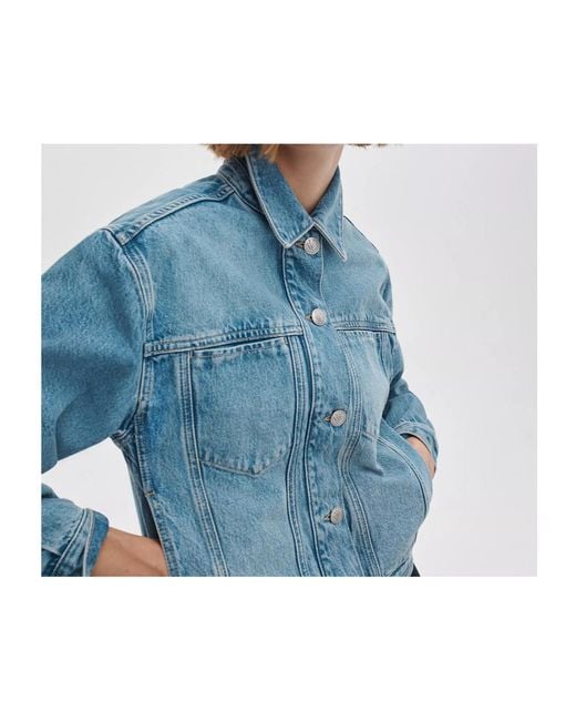 Rag & Bone Blue Marie Denim Trucker Jacket