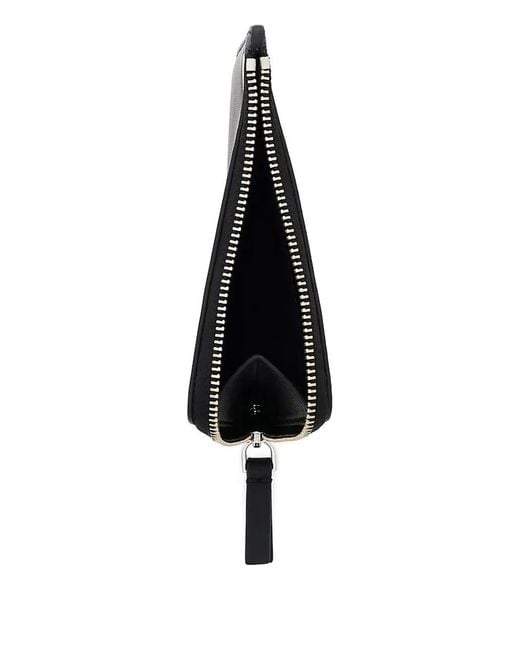 Marc Jacobs Black The Top Zip Charm Wallet